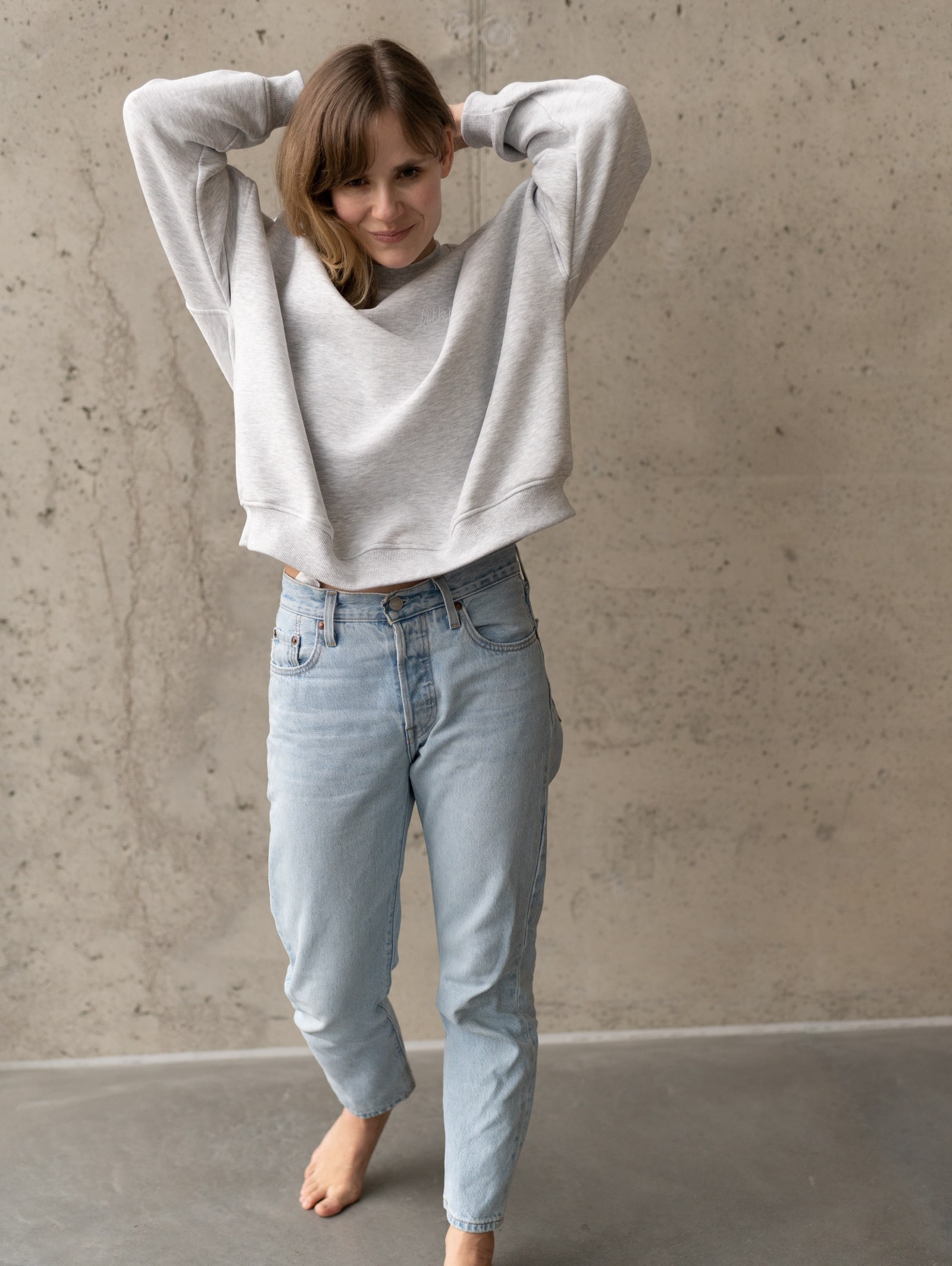 szara bluza damska SOPHIA handmade