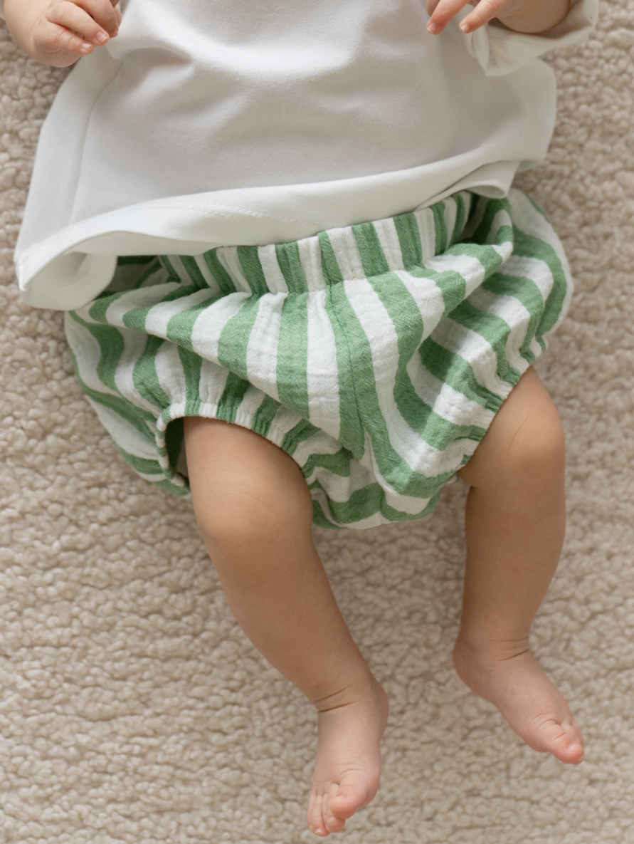 Bloomersy Green Stripes