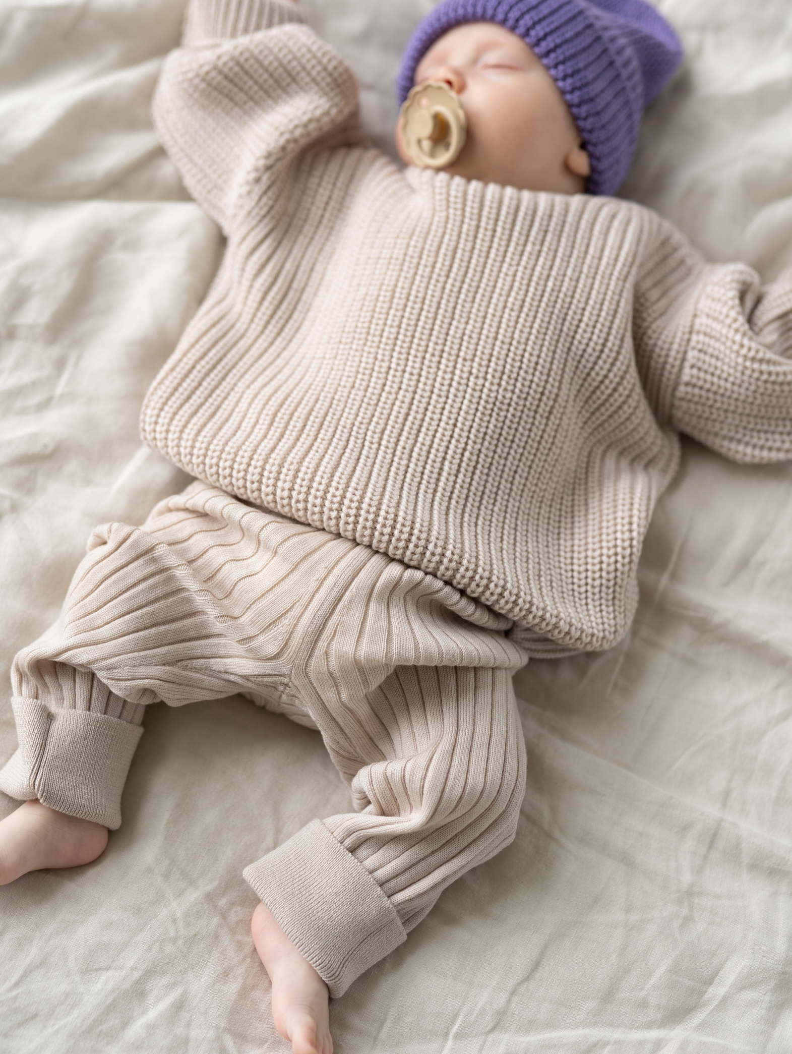 Legginsy merino dla niemowlaka