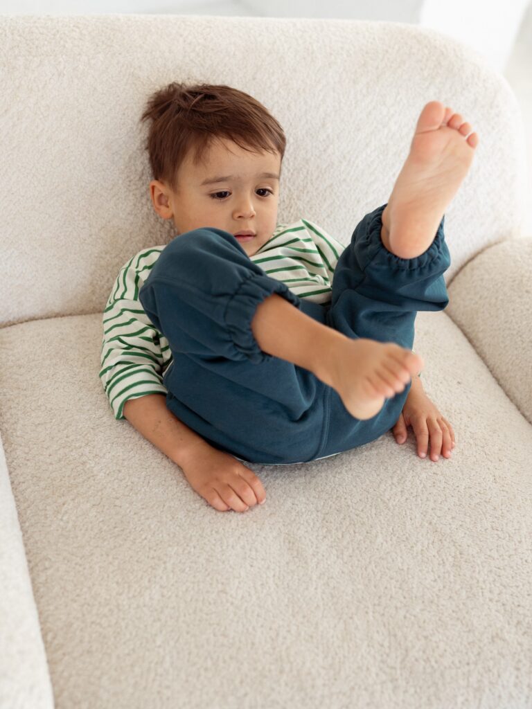 Longsleeve Green - bluza w paski dla niemowlaka i dzieci 1