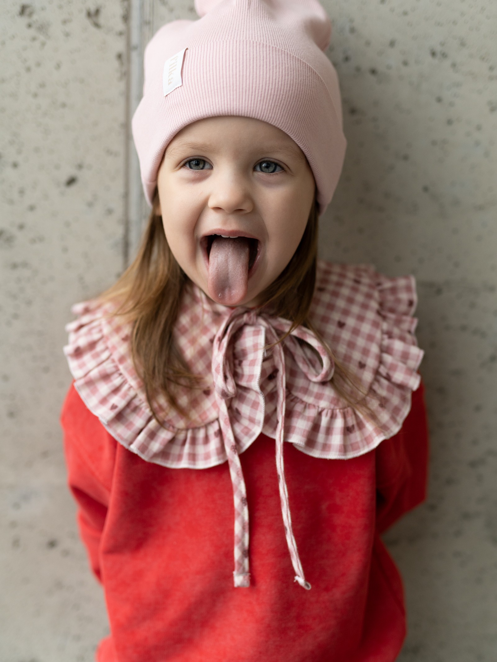 Kołnierzyk Hearts – Bawełniany Dodatek Retro z Wiązaniem